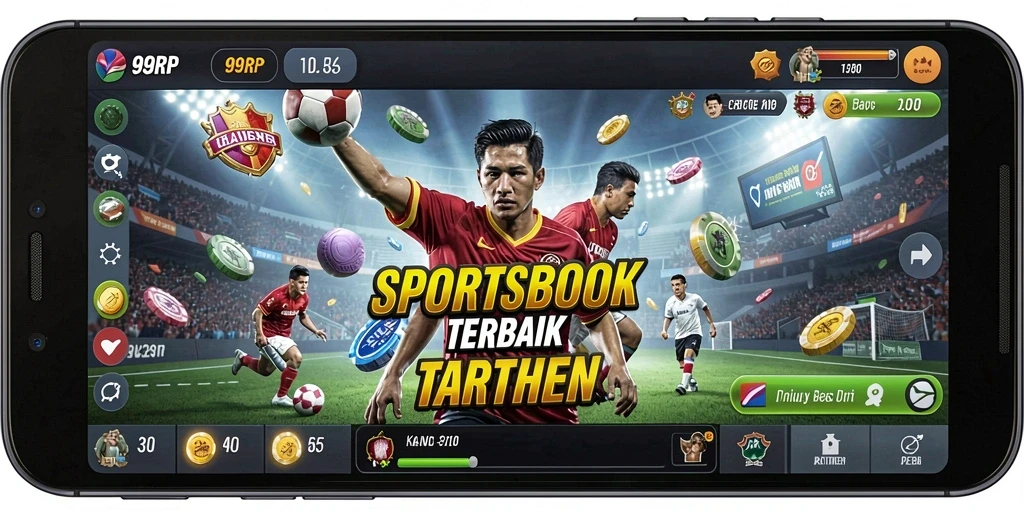 Tangkapan layar menunjukkan tampilan antarmuka pengguna 99RP dalam taruhan olahraga.