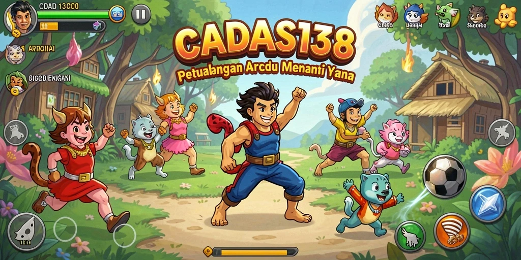 Screenshot utama CADAS138 menampilkan gameplay yang seru dan penuh aksi.