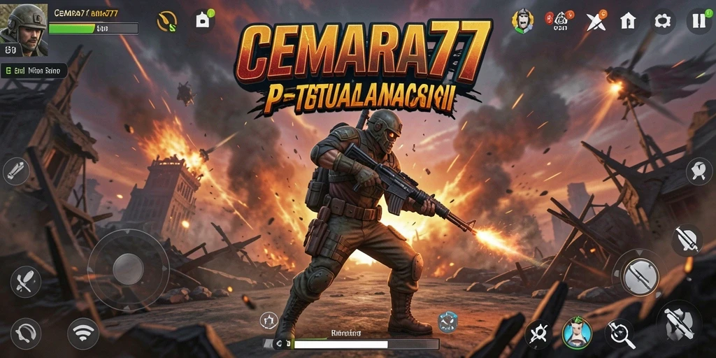 Screenshot gameplay CEMARA77 yang penuh aksi dan keseruan.