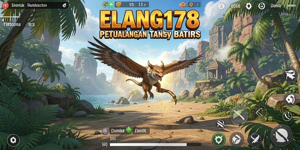 Screenshot menampilkan petualangan seru di dunia terbuka ELANG178.