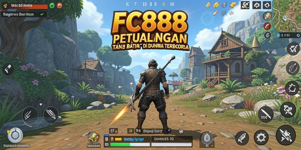 Tampilan gameplay Open World yang menakjubkan dari FC888.