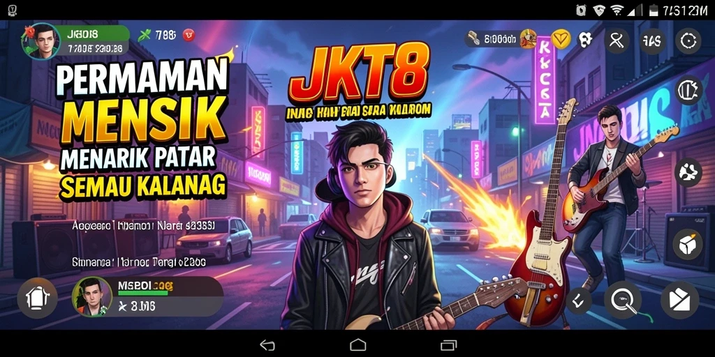 Tampilan gameplay JKT8 yang seru dan interaktif.