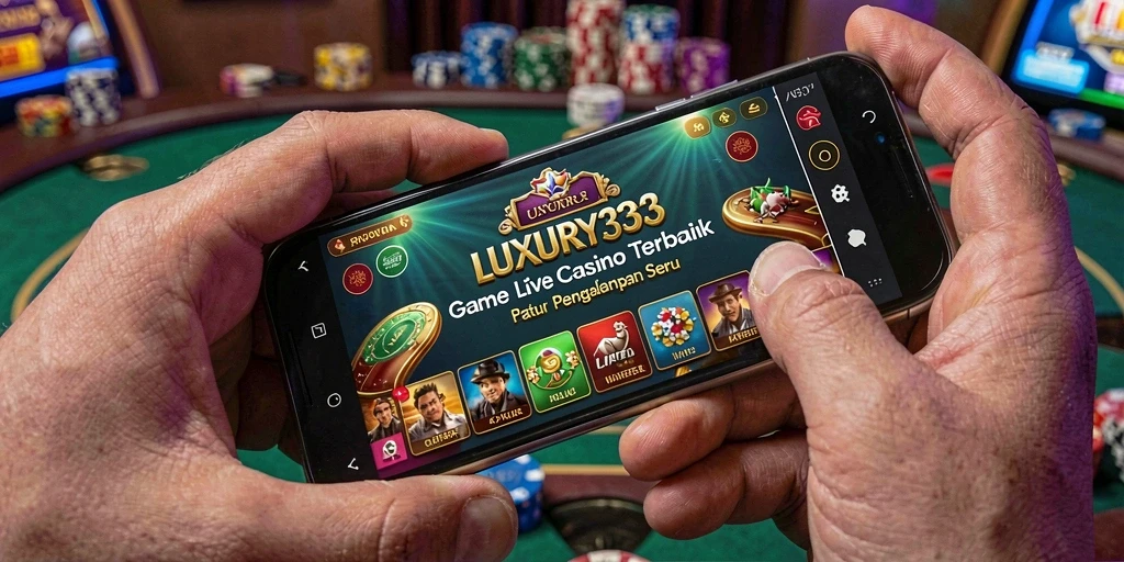 Tampilan gameplay Live Casino yang menarik di LUXURY333.