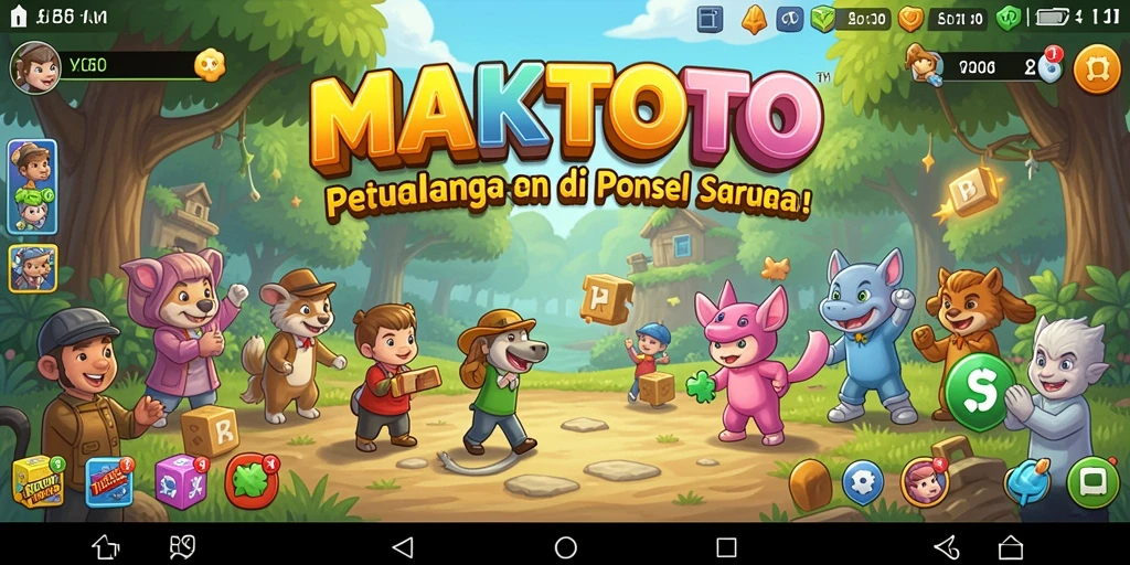 Tampilan gameplay MAKTOTO dengan tantangan puzzle yang seru.