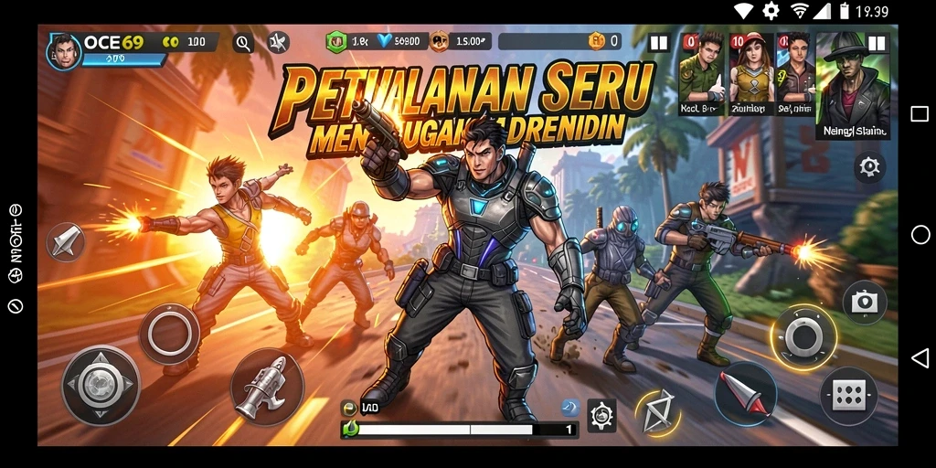 Tampilan menarik dari gameplay OCE69 dengan aksi petualangan yang intens.