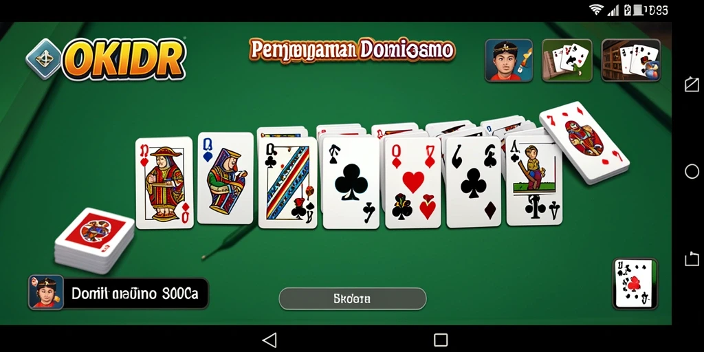 Tampilan gameplay Domino yang seru dan interaktif.