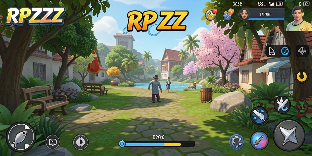 Tampilan gameplay seru dan mengasyikkan dari RPZZZ.