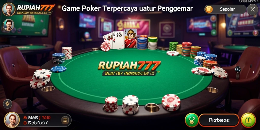 Tampilan seru gameplay poker di RUPIAH777.