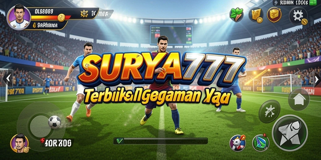 Tangkapan layar gameplay SURYA777 menampilkan momen seru permainan olahraga.