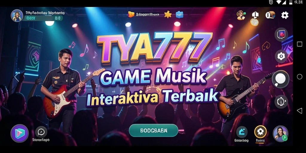 Tampilan gameplay TYA777 yang seru dengan berbagai pilihan lagu.